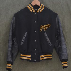 Vintage Wool and Leather Letterman Jacket